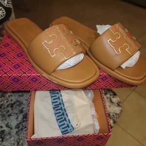 Tory Burch Double T Sport Slide